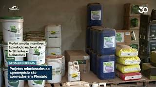 Senado aprova incentivos para fertilizantes e apoio à alimentação animal