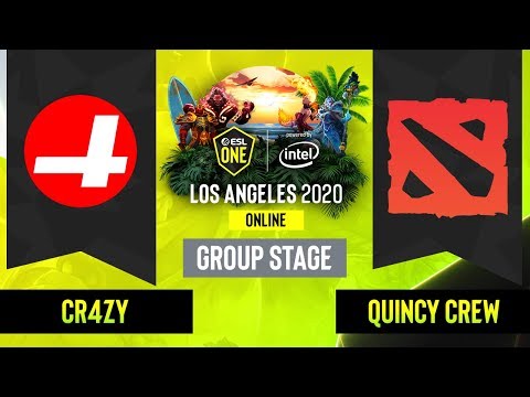 Dota2 - Quincy Crew vs. CR4ZY - Game 1 - Group Stage - NA - ESL One Los Angeles