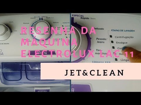 RESENHA DA LAVADORA ELECTROLUX 10,5  LAC 11, JET&CLEAN #ELECTROLUX,#ECONOMIA