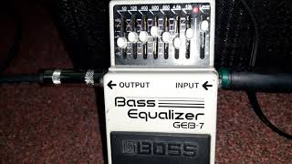 Video thumbnail for Test of BOSS Bass Equalizer GEB-7 (7 Band Equalizer) (Made in Taiwan/ MIT) by pottop channel