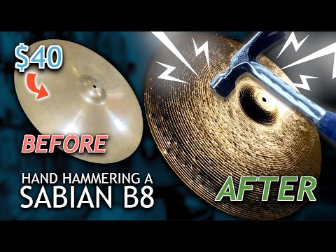 Hand Hammering a Cheap Sabian Ride Cymbal