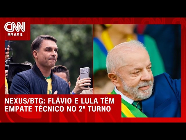 Flávio e Cury ficam numericamente à frente de Lula no 2º turno, aponta pesquisa | CNN NOVO DIA