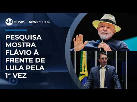 Flávio tem 45% contra 44% de Lula no 2º turno