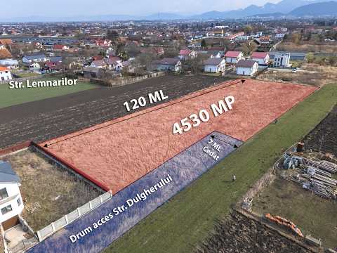 Pretios teren intravilan 1.409 mp, livada, utilitati,rezidential/ comercial, zona premium — Video