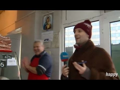 Marko u mesari okruzenim vrhunskim mesom i specijalitetima! - DJS - (TV Happy 14.02.2020)