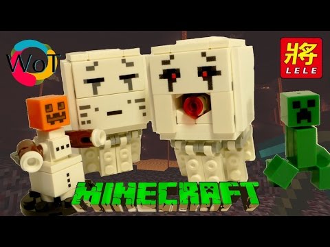 Китайский Лего Майнкрафт Гасты, Крипер и Снеговик