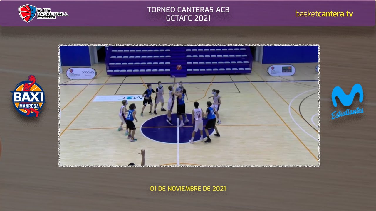 U14M - BAXI MANRESA vs MOVISTAR ESTUDIANTES.- 5/6 puesto Torneo Cantera ACB #BasketCantera.TV