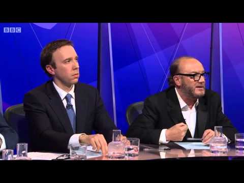 David Starkey Slam Dunks Conservative Matthew Hancock - BBCQT - 06/02/2014