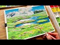 Gouache Painting Of Howl S Moving Castle Scene From Studio Ghibli Paint With Me