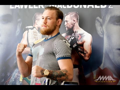 Conor McGregor UFC 189 World Tour LA Media Scrum