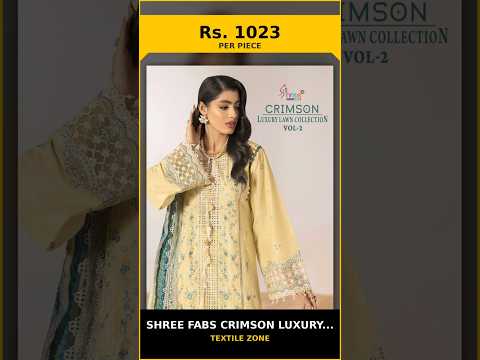 Shree Fabs Crimson Luxury Lawn Collection Vol 2 - Chiffon Dupatta – product video thumbnail