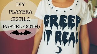 DIY: PLAYERA PASTEL GOTH (T-SHIRT)