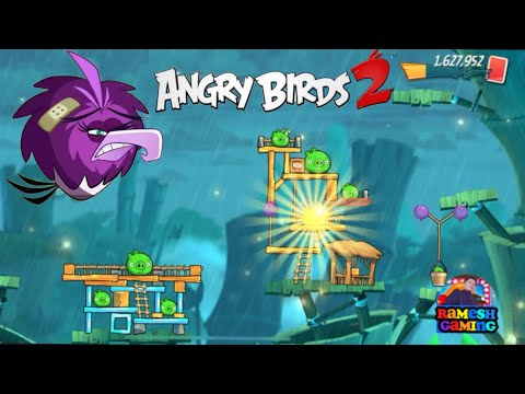Angry Birds 2 Level 147 of 150 Bamboo Forest Greasy Swamp 3 Star Walkthrough
