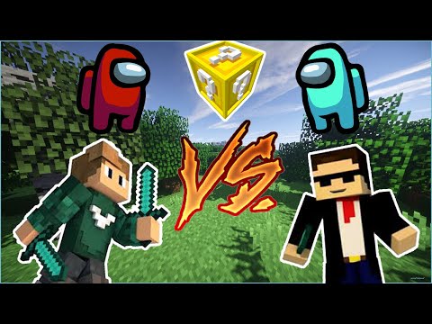 AMONG US ŞANS BLOKLARI YARIŞI! IMPOSTOR 😈VS😮 CREWMATE BÖLÜM 1 -Minecraft