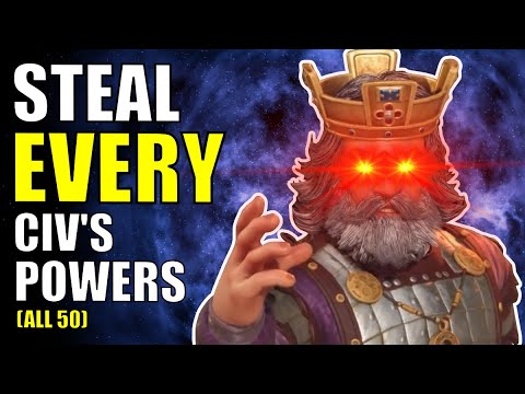 Civ 6 | Stealing ALL 50 Civ's Abilities. My EPIC Quest. (#1 Deity Byzantium Civilization VI)
