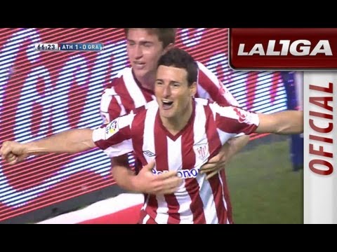 Gol de Aduriz (1-0) en el Athletic Club - Granada CF - HD
