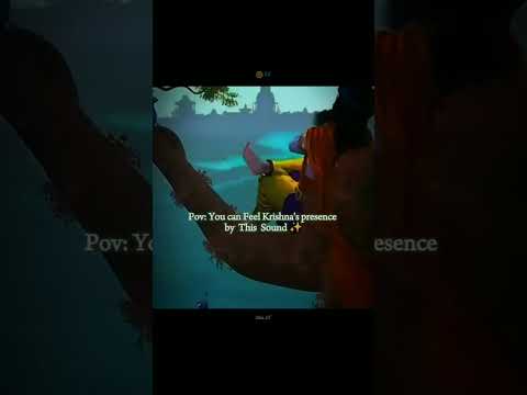 Pov: you can feel krishna's presence by this sound🥺🦚#edit #viral #krishna #shortvideo #shorts