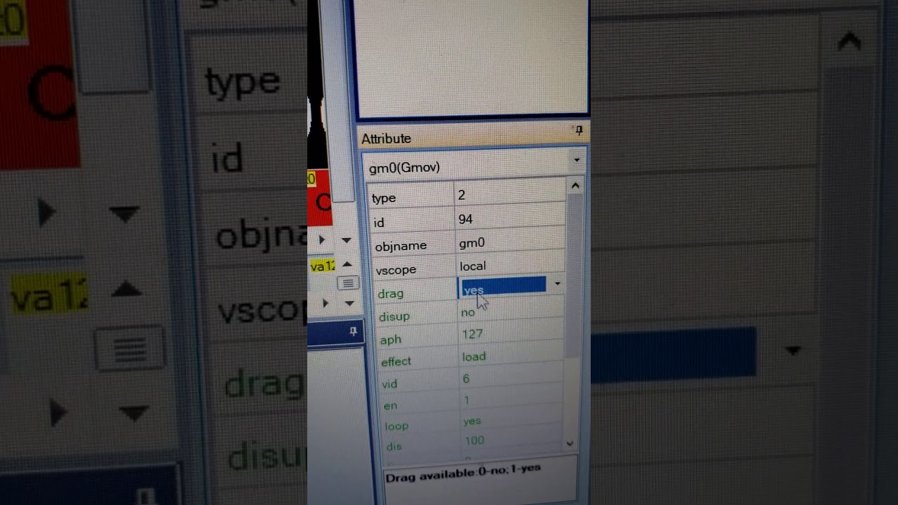 How to enable GMOV drag setting