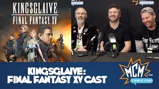 Kingsglaive: Final Fantasy XV Cast Interview - Jon Campling, Liam Mulvey & Adrian Bouchet video