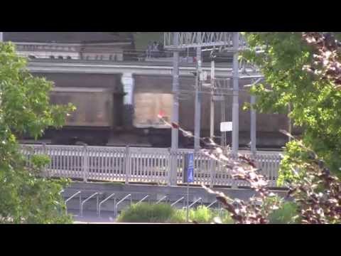 Treni a Monza - E484 SBB+E189 Captrain con treno merci - 23/05/2014