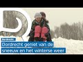 Jong en oud genieten in Dordt van een witte wereld