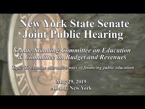 Senate Standing Committees on Education & Budget and Revenue Joint Public Hearing - 5/29/19