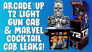 Arcade1Up Terminator 2 Light Gun & Marvel Cocktail Cabinet Leaks!