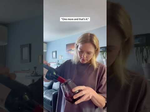 Drinking a bottle of wine every night...can you relate? 🍷