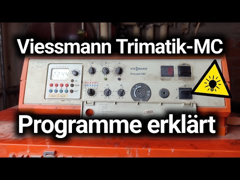 Viessmann Trimatik-MC Programmwahlschalter erklärt - Tag/Nachtbetrieb - Frostschutz/Nachtabsenkung 💡