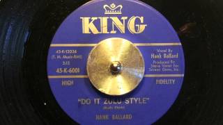 Hank Ballard - "Do it Zulu Style" - mod rhythm & blues