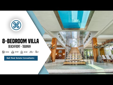 FREEHOLD: Ultra-Luxury 8 Bedroom Beach Front Estate, Tabanan, Bali