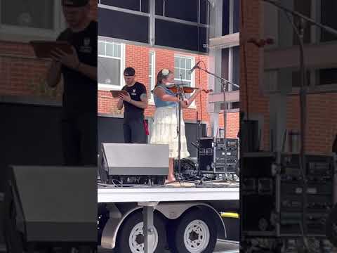 Sabrina Patel at Twin Lakes National Fiddle Championship; Small Fry Champion 2021