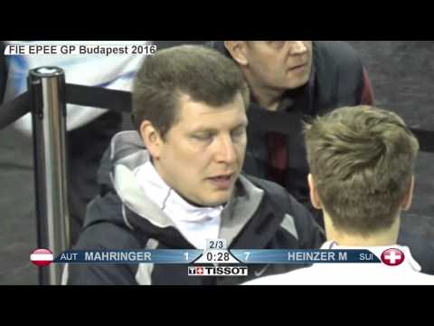 FE M E Individual Budapest GP 2016 T64 09 green HEINZER SUI vs MAHRINGER AUT