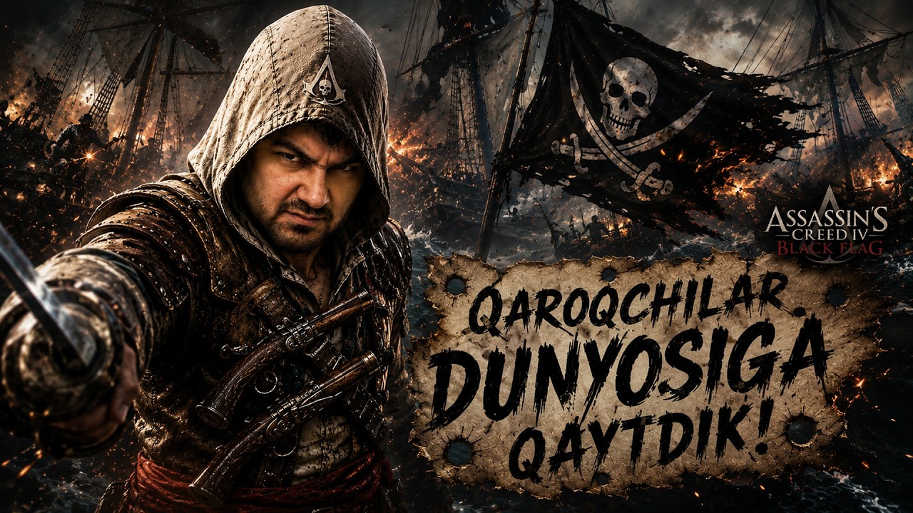 🏴‍☠️ QAROQCHILAR DUNYOSIGA QAYTDIK! – Assassin's Creed Black Flag RESYNCED #1