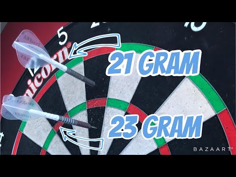 How the weight of a dart affects the throw