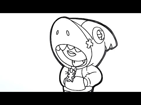 Brawl stars Shark Leon Drawing | Brawl Stars | Shark Leon
