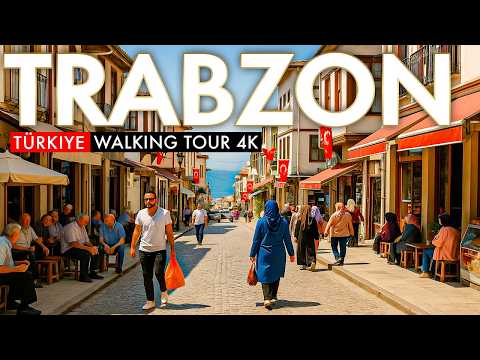TRABZON, Turkey 🇹🇷 Far from Tourists, Deep in Culture | 4K Street Walk