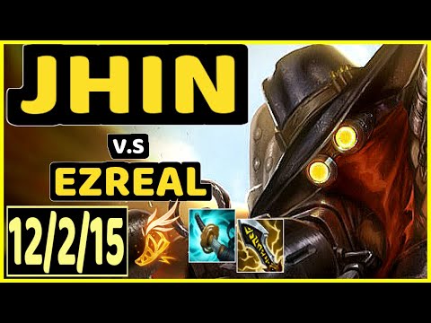JHIN vs EZREAL - 12/2/15 KDA BOTTOM ADC CHALLENGER GAMEPLAY - BR