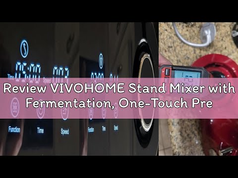 VIVOHOME Stand Mixer with Dough Proofing, 6-Quart Tilt-Head Mixer, Black video review thumbnail