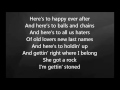 Eric Church - I'm Gettin' Stoned with Lyrics