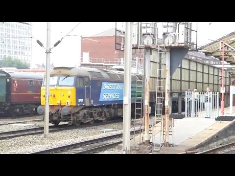 Direct Rail Services 57301 drags 57010, 57012 and 57011 through Crewe