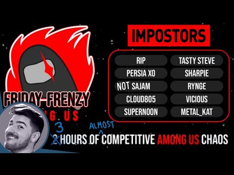 FGC Among Us | Ten/o's Friday Frenzy (ft. Cloud805, Tasty Steve, Vicious, Rynge, Persia, etc.)