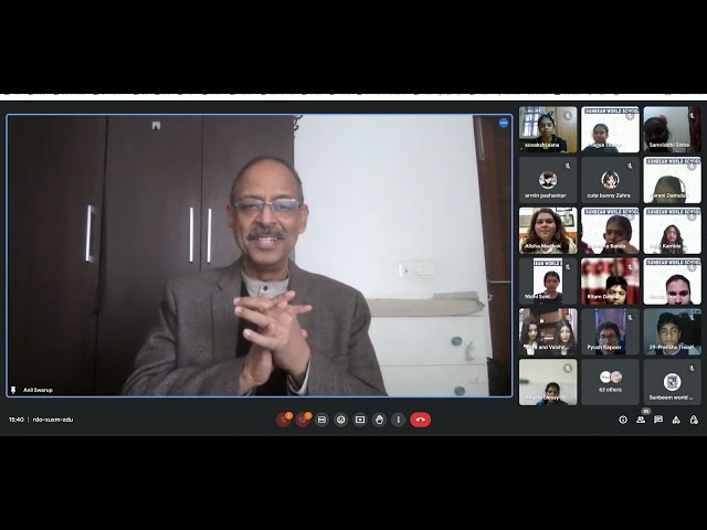 LIVE WEBINAR (GUEST &ndash; MR ANIL SWARUP),