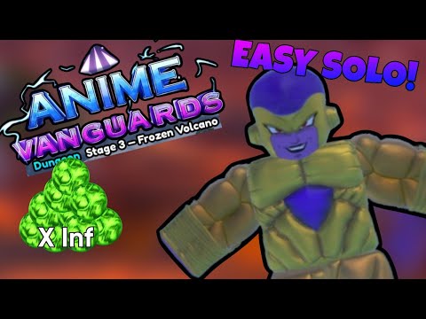 How to *SOLO* new Frozen Volcano Stage With *ONE UNIT* in Anime Vangaurds