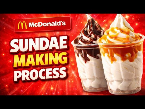 From Soft Serve to Sundae — McDonald’s Full Process#McDonalds #Sundae