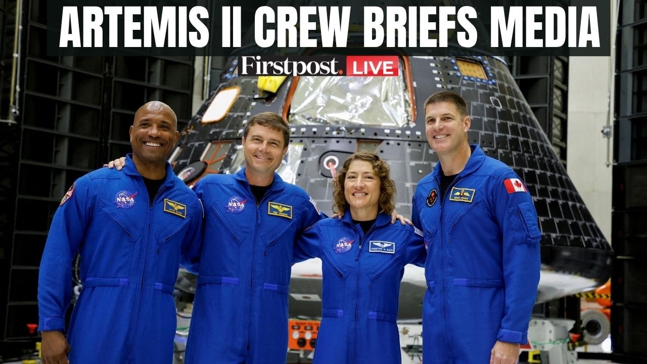 LIVE: Artemis II Crew Briefs Media From Quarantine Ahead of Moon Mission | N18G
