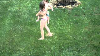 Apparently we have a lot of fun in the sprinkler