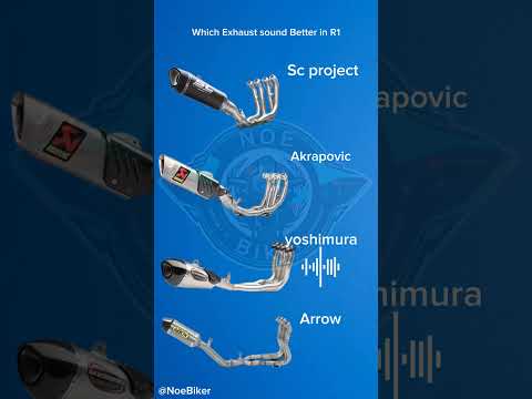 Which Exhaust sound Better in Yamaha R1 #scproject #akrapovic #yoshimura #arrow #exhaustsound