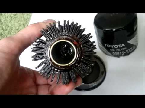 Inside oil filter Denso Toyota Lexus after 1 year original product review
