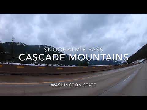 Winter drive 2021: Snoqualmie Pass I-90 🇺🇸 🛣 ❄️
